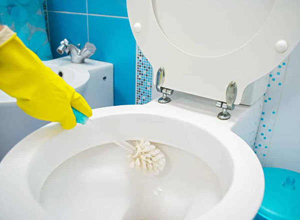 چگونه سنگ توالت را تمیز کنیم؟